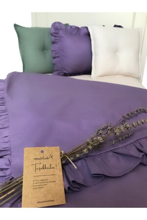 Fırfırlı Nevresim Takımı Lilac Bebek rffld001 - 4