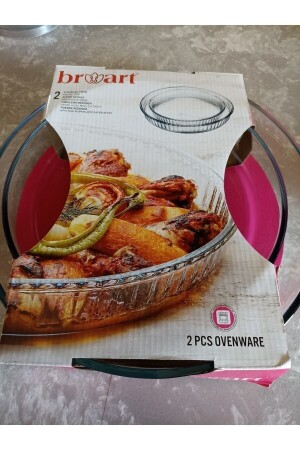 Fırın Tepsi 2li Set Yuvarlak Sade Borcam 145222 ART041 - BRART