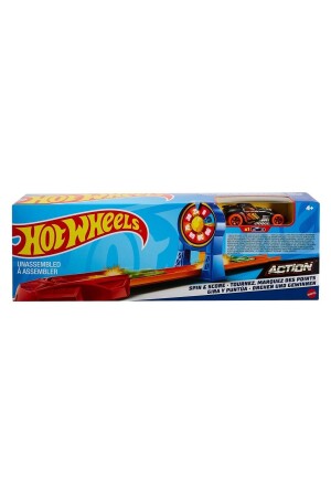 Fırlatma Rampası Hotwheels Action Set Akrobasi Atlayış Pisti Oyuncak Araba Atlatma Seti Spin & Score HS - 1