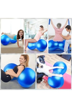 Fıstık Model Pilates Egzersiz Topu Pompa Hediyeli - 4