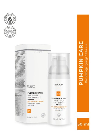 Fitalive Brightening Pumpkin Sun Cream Spf 50 (ANTI FLECKEN & ANTI FRECKLES) - 1