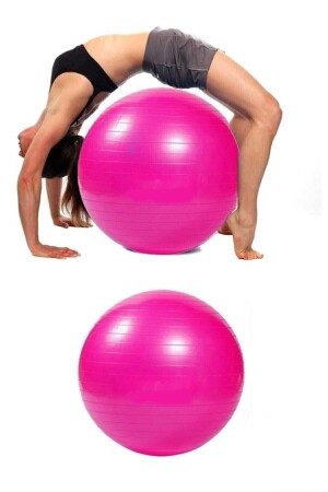 Fitilli Pilates Yoga Egzersiz Jimnastik Fitness Denge Topu Büyük Boy 65 Cm - 1
