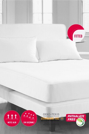 Fitted Su Sıvı Geçirmez Yatak Koruyucu Alez FullCover Alez ( 9 Ebat ) - CARETEX
