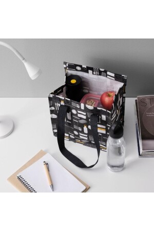 Fladdrig Lunchtasche – Grau - 3