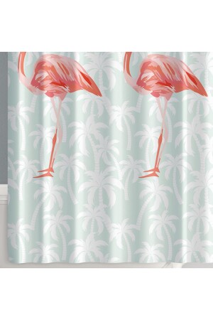 Flamingos Banyo Perdesi, Duş Perdesi 180x200cm BPFLAMINGOS-180X200 - 2