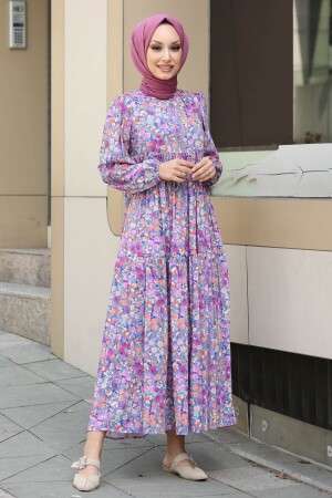 Flamini Mavi Elbise - Gizce