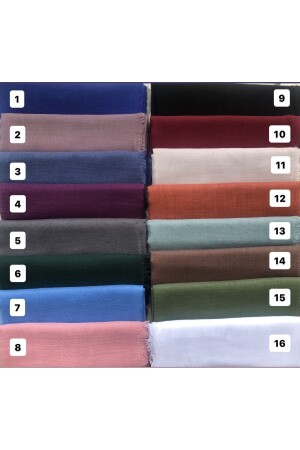 Flamlı Eşarp 10'lu Paket Hediyelik Dağıtmalık Pamuklu Yazma Eşarp 100x100cm Flamlı10lu - Dolce