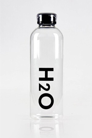Flasche aus Borosilikatglas, 1 Liter, Schwarz, H2o81001 oburmatara - 4