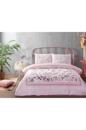 Fleur Rose Doppelbett-Bettbezug-Set PR-EVTEKSTILI-57163301327 - 9