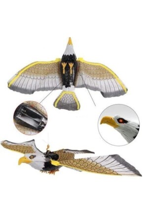 Fliegender Vogel mit Geräusch und Flügelschlag, fliegender Adler, Spielzeugvogel AYVER-630830-5699 - 3