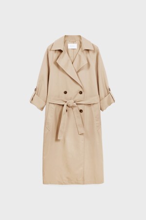 Fließender langer Trenchcoat 01847501 - 4