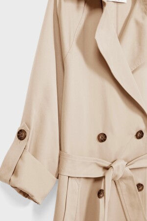 Fließender langer Trenchcoat 01847501 - 6