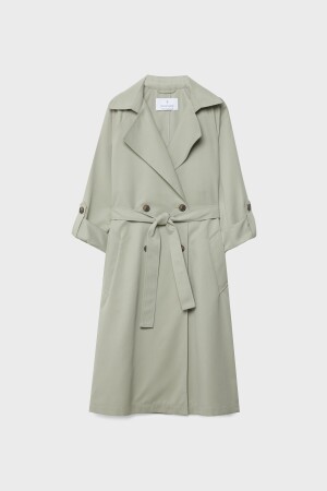 Fließender langer Trenchcoat. 01847502 - 4