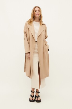 Fließender langer Trenchcoat - 2