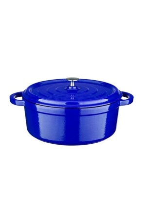 Flm4881dt20bl Flame Cast Iron Deep Casserole Blue 20cm Kerman05774 - 3