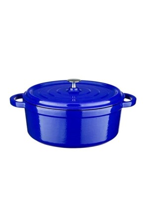 Flm4881dt20bl Flame Cast Iron Deep Casserole Blue 20cm Kerman05774 - 2