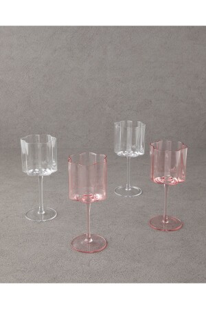 Flor Pura Glas-Set mit 2 Gläsern, Rosa - 4