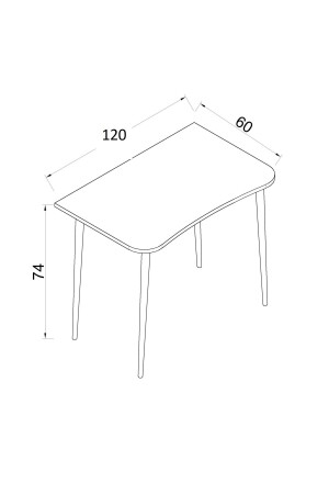 Flora Max 120x65 (WEISS) / Schreibtisch / Computertisch / Schreibtisch / Studentenschreibtisch - 7