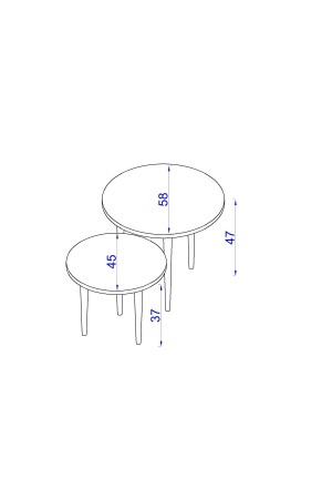 Flora Osse Eiche / Couchtisch / Couchtisch-Set FLRH0127 - 5