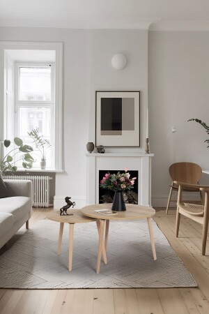 Flora Osse Meşe -orta Sehpa - Orta Sehpa Seti FLRH0127 - FLORADESİGN