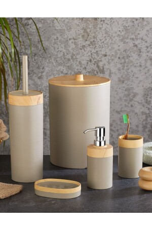 مجموعة حمام من الخمس قطع من الخيزران - Flosoft