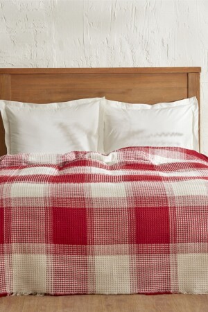 Flow Plaid Waffle Double Pike 200x230 cm Rot 200. 21. 01. 0769 - 2