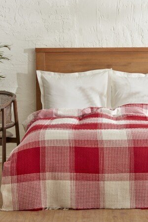 Flow Plaid Waffle Double Pike 200x230 cm Rot 200. 21. 01. 0769 - 4