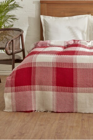 Flow Plaid Waffle Double Pike 200x230 cm Rot 200. 21. 01. 0769 - 6