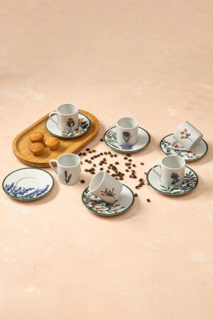 Flower Garden Kaffeetassen-Set für 6 Personen, 12 Stück, 90 ml, 04POR034732 - 4