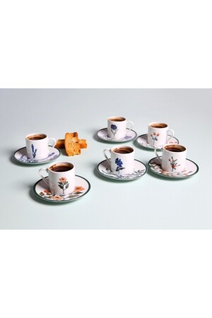 Flower Garden Kaffeetassen-Set für 6 Personen, 12 Stück, 90 ml, 04POR034732 - 7