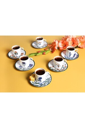 Flower Garden Kaffeetassen-Set für 6 Personen, 12 Stück, 90 ml, 04POR034732 - 9