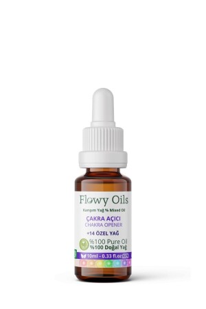 Flowy Çakra Açıcı Doğal Özel Bakım Yağı %100 Saf Karışım Chakra Opener Mixed Oil 10ml - 1