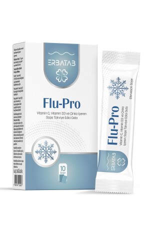 Flu-pro Vitamin C Vitamin D3 Çinko Ve Karamürver Ekstresi 10 Stick - 1