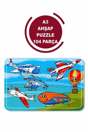 Flugzeug – Hubschrauber und fliegende Fahrzeuge A3 104-teiliges Puzzle – Spielzeug – Puzzle - 1