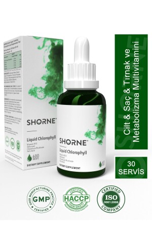 Flüssiges Multivitamin-Nahrungsergänzungsmittel mit Chlorophyll, Folsäure, Chrompicolinat, Selen und Vitamin B12 - 2