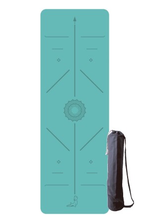 Focus Series 4.1 mm Göl Mavisi Doğal Kauçuk Kaydırmaz Yoga Matı - 1