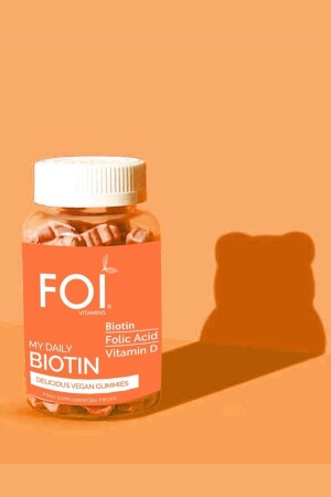 Foi Biotin Vegan Vitamin 60 Kapseln 2 Monate FOI verwenden. V.V.60 - 1