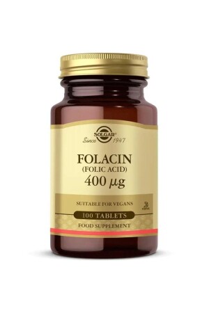 Folacin (FOLİC ACİD) 400 Mcg 100 Tablet 5188 - 2