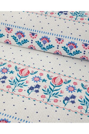 Folk Stripes Doppel-Piqué-Set Blau - Rosa - 5