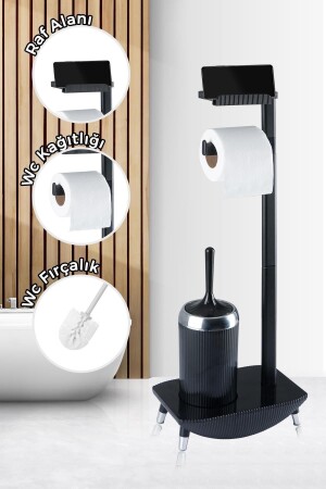 Fonksiyonel Standlı Wc Kağıtlık - Wc Fırça Seti SP-05686-12 - 1