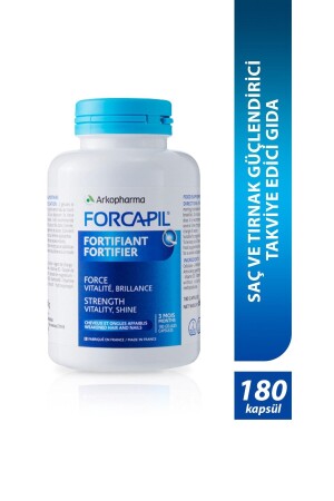 Forcapil® Fortifier – Nahrungsergänzungsmittel zur Stärkung von Haar und Nägeln – 180 Kapseln - 1