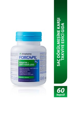 Forcapil® Keratin - Anti-hair Loss – Saç Dökülmesine Karşı Takviye Edici Gıda - 60 Kapsül - 1