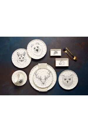 Forest 16 Parça 4 Kişilik Kahvaltı Tk 04LFH000559 - Porland