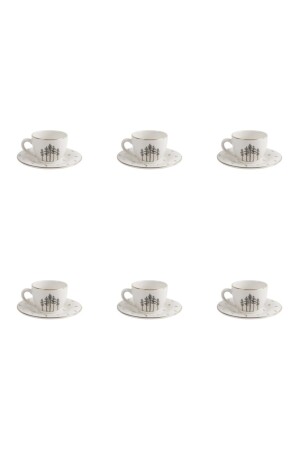 Forest Tabaklı Kahve Fincanı 85cc 6'lı PRLND00000642 - Porland