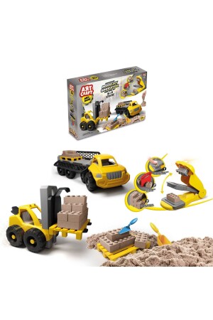 Forklift Operatör Kum Seti (750 Gr.) - Art Craft Kinetik Kum Seti - Oyun Kumu - Art Sand Kumu DoğanOyuncakDünyası-1370 - 1