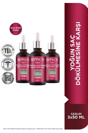 Forte Yoğun Saç Dökülmesine Karşı Bitkisel Serum 3 X 50 ml - 4