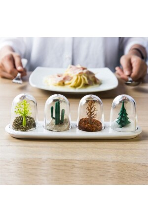 Four Seasons Spice Shakers - Dekoratif 4 Mevsim Baharatlık 1126-A1 - 1