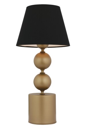 Fragile antike Tischlampe mit schwarzem Hut, modernes Design, Wohnzimmer-Schlafzimmer-Lampenschirm 3940-01-FR-BL - 5