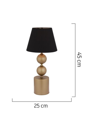 Fragile antike Tischlampe mit schwarzem Hut, modernes Design, Wohnzimmer-Schlafzimmer-Lampenschirm 3940-01-FR-BL - 7