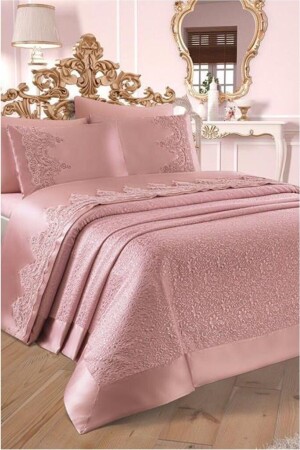 Französisch geschnürtes Diana-Piqué-Set 206311 - Çeyiz Diyarı